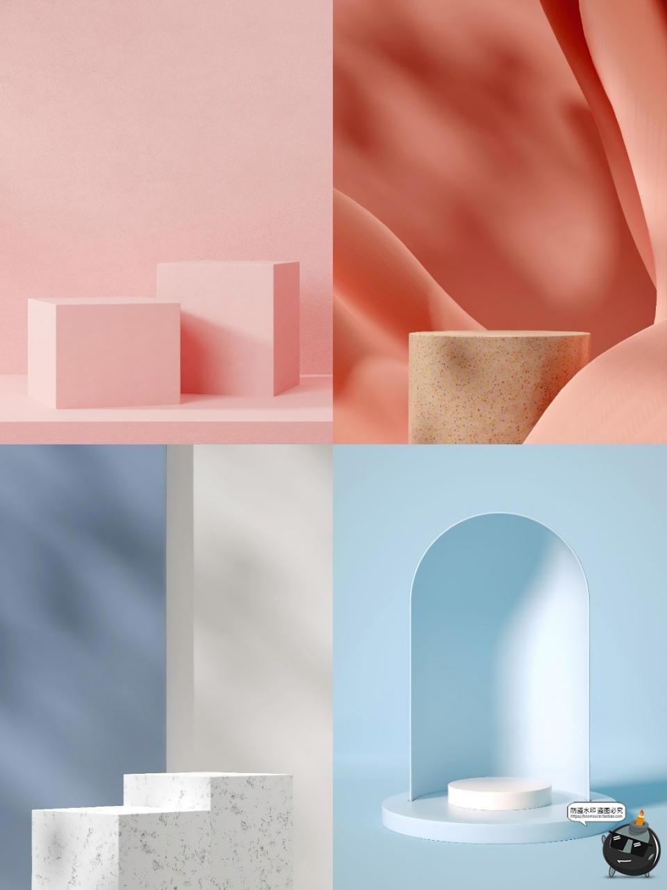 图片[7]-高清简约展台电商产品渲染场景桌面几何立体海报背景JPG图片素材-设计猿