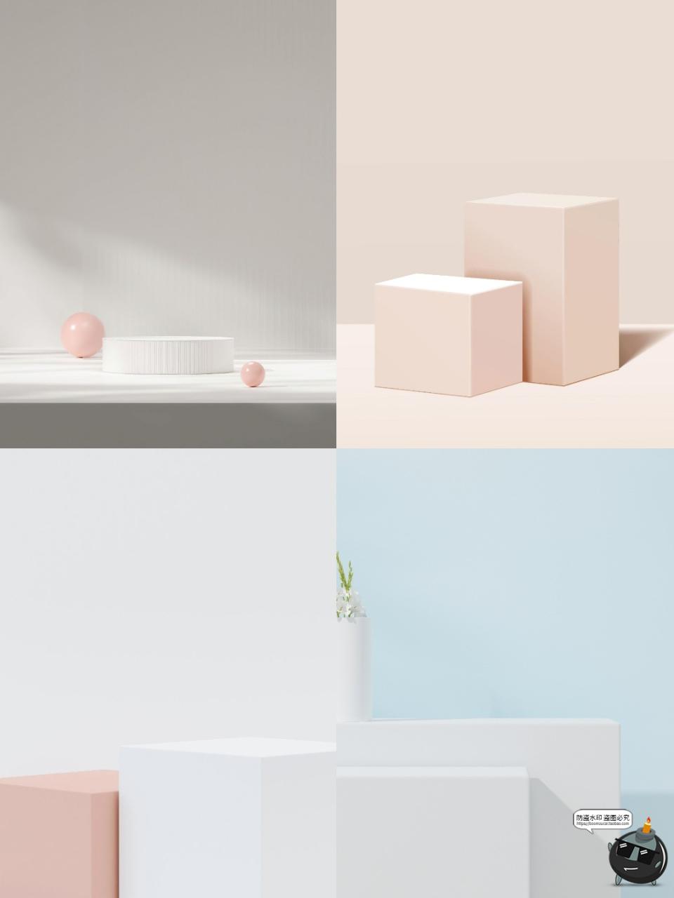 图片[11]-高清简约展台电商产品渲染场景桌面几何立体海报背景JPG图片素材-设计猿