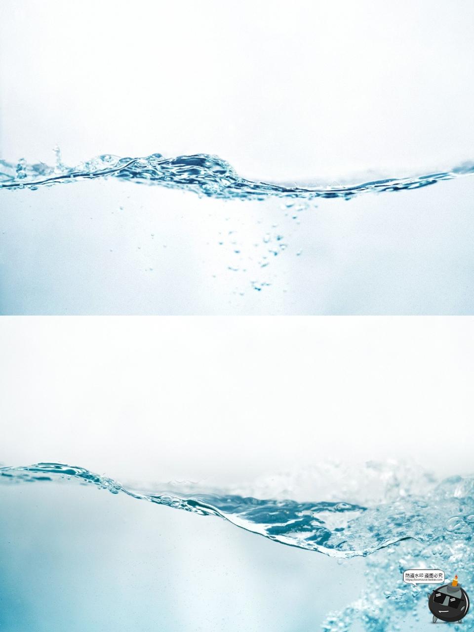 图片[2]-纯净水纹水底气泡上升涌动波浪水面背景平面海报底纹JPG图片素材-设计猿