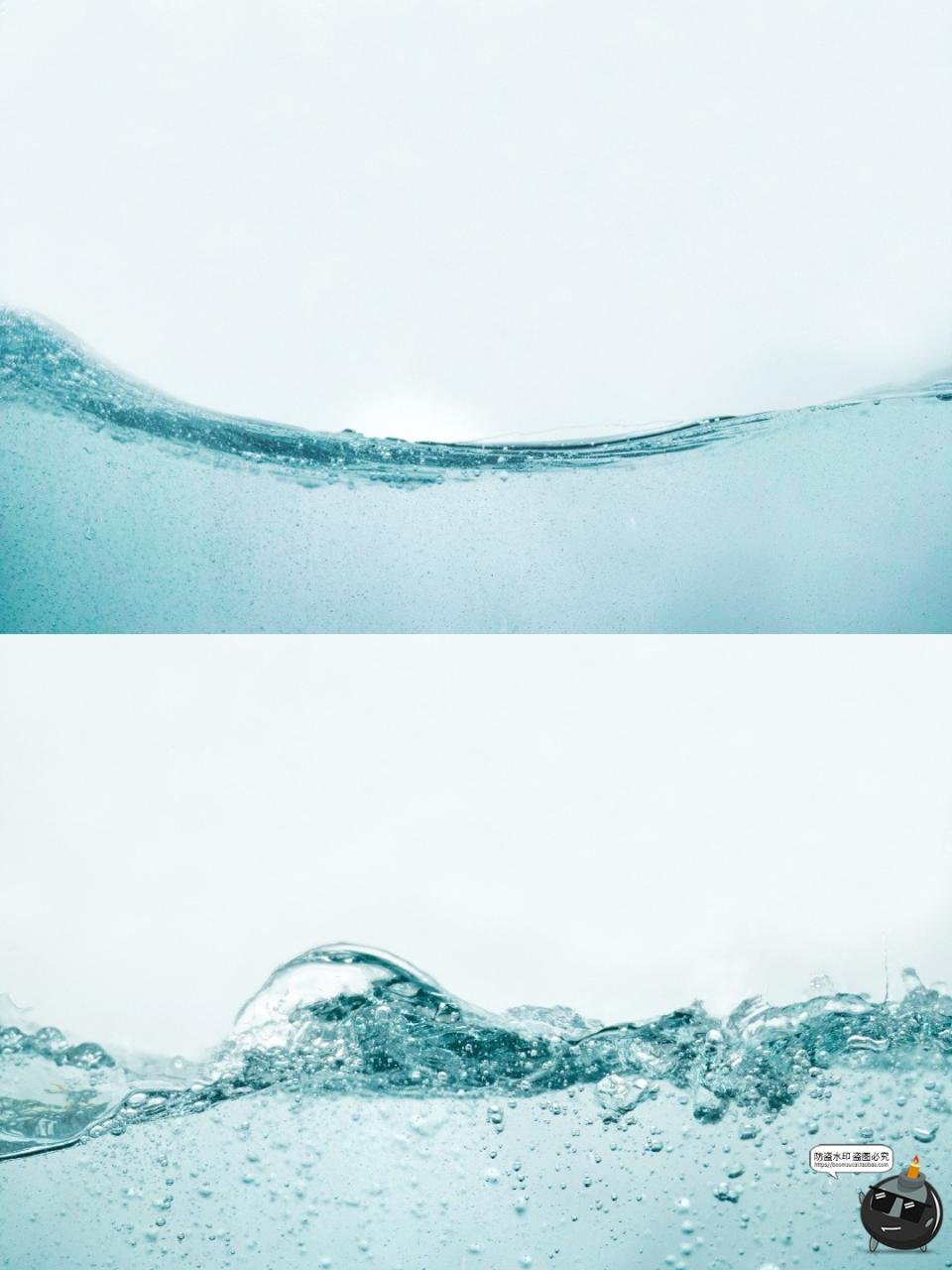 图片[4]-纯净水纹水底气泡上升涌动波浪水面背景平面海报底纹JPG图片素材-设计猿