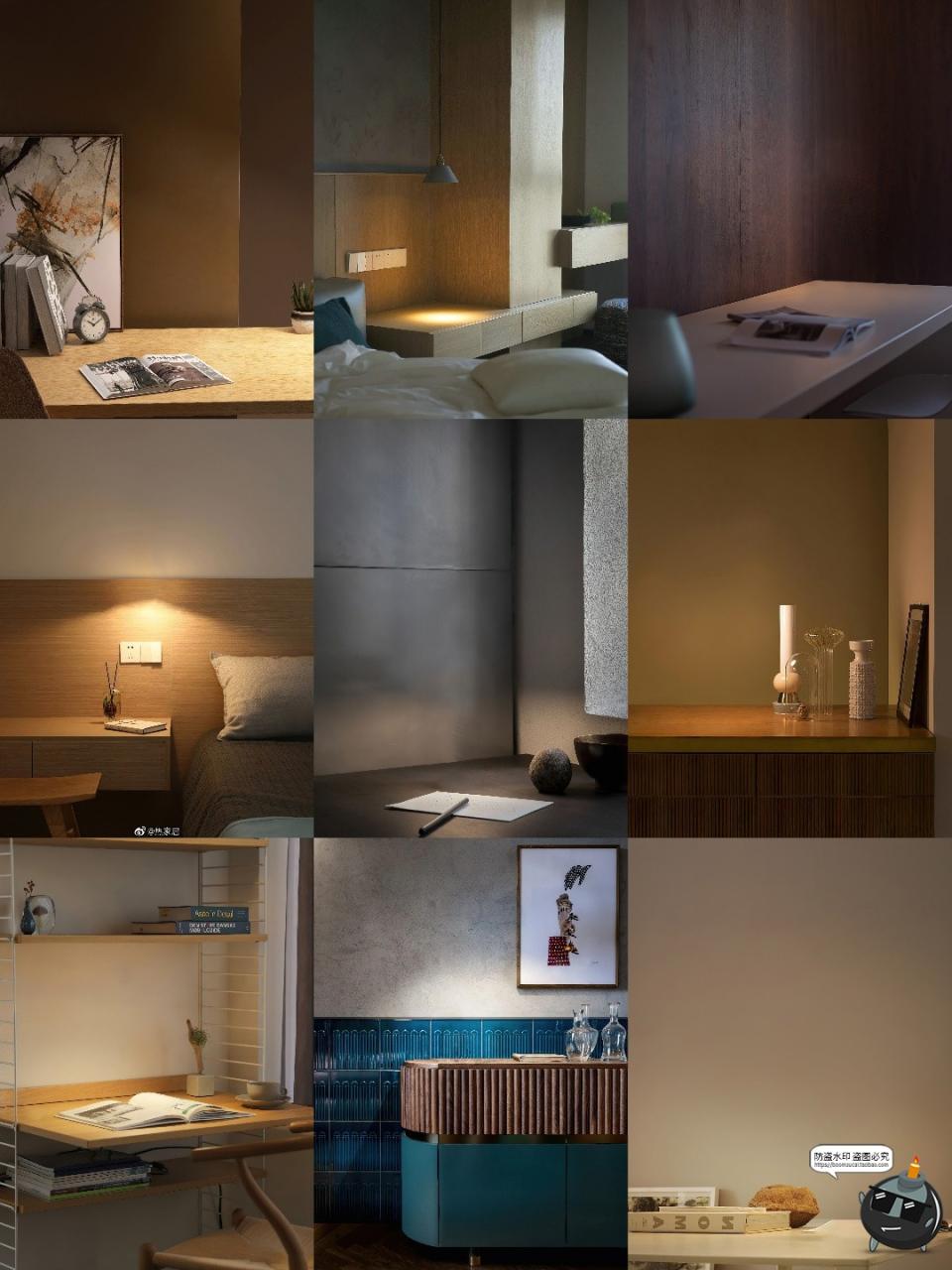 图片[6]-高清夜晚桌面室内家居卧室书桌产品灯光场景海报背景JPG图片素材-设计猿