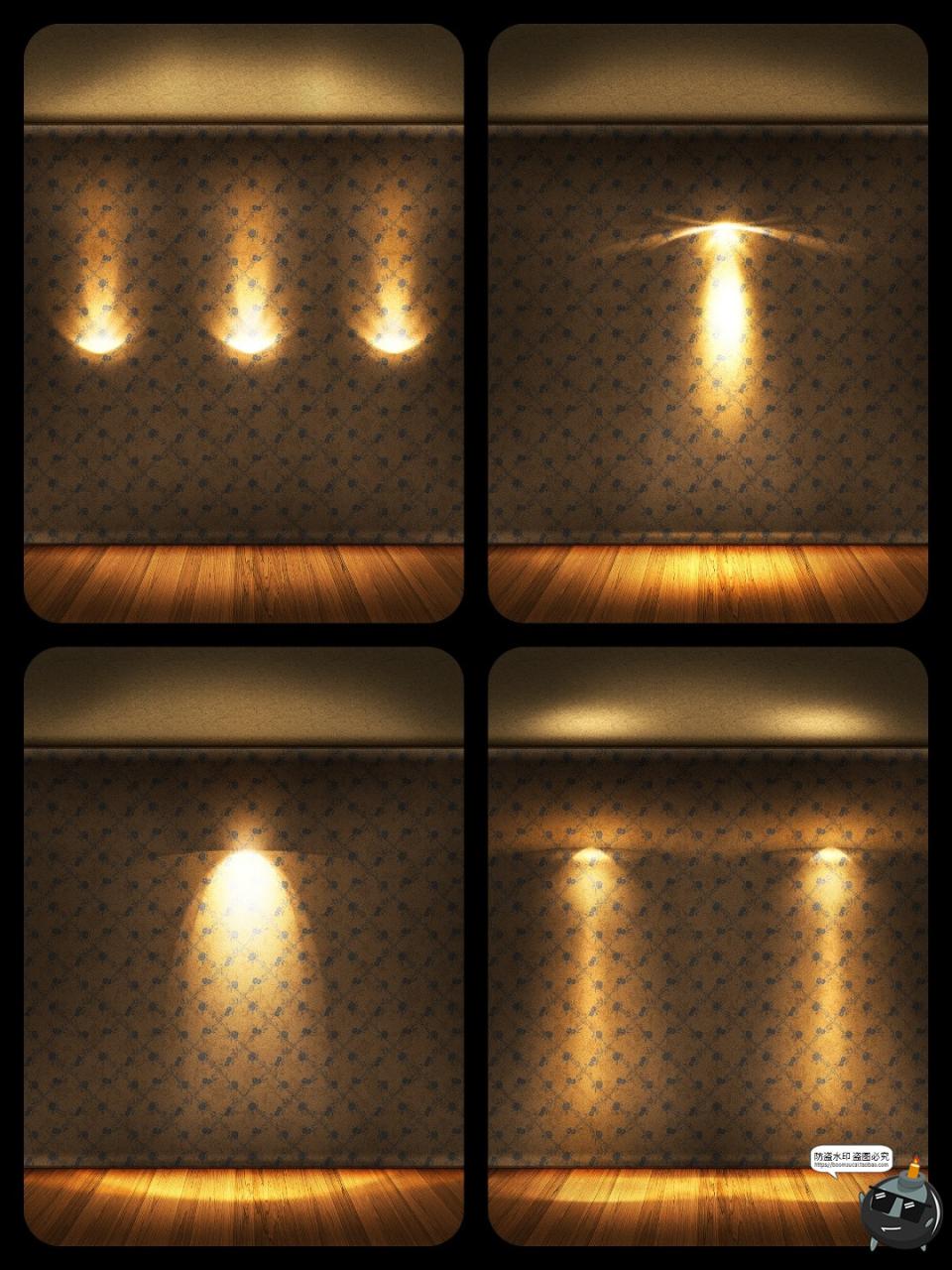 图片[4]-神秘射灯光效光束光线复古古老密室风格PSD模板分层源文件PS素材-设计猿
