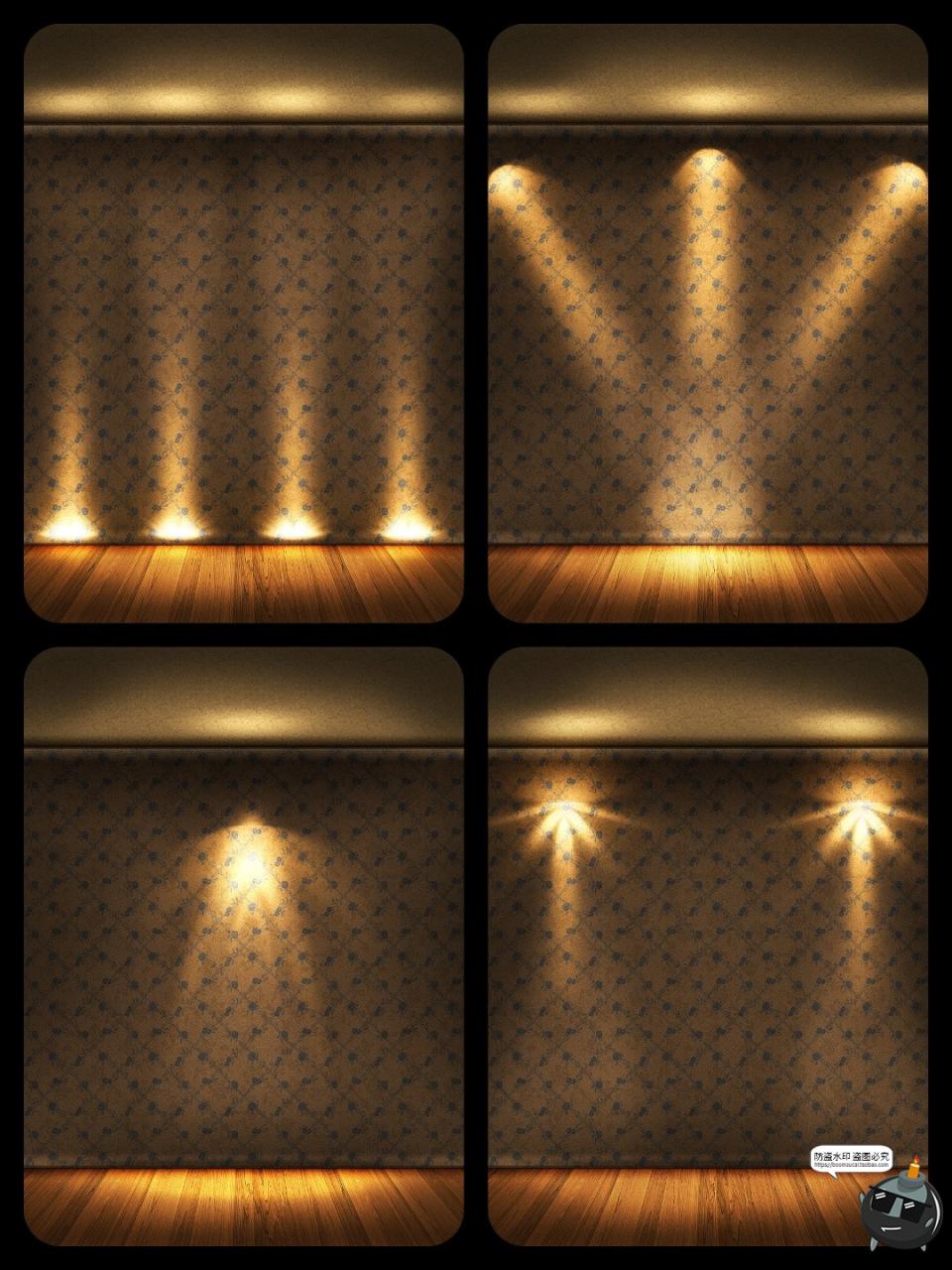 图片[5]-神秘射灯光效光束光线复古古老密室风格PSD模板分层源文件PS素材-设计猿