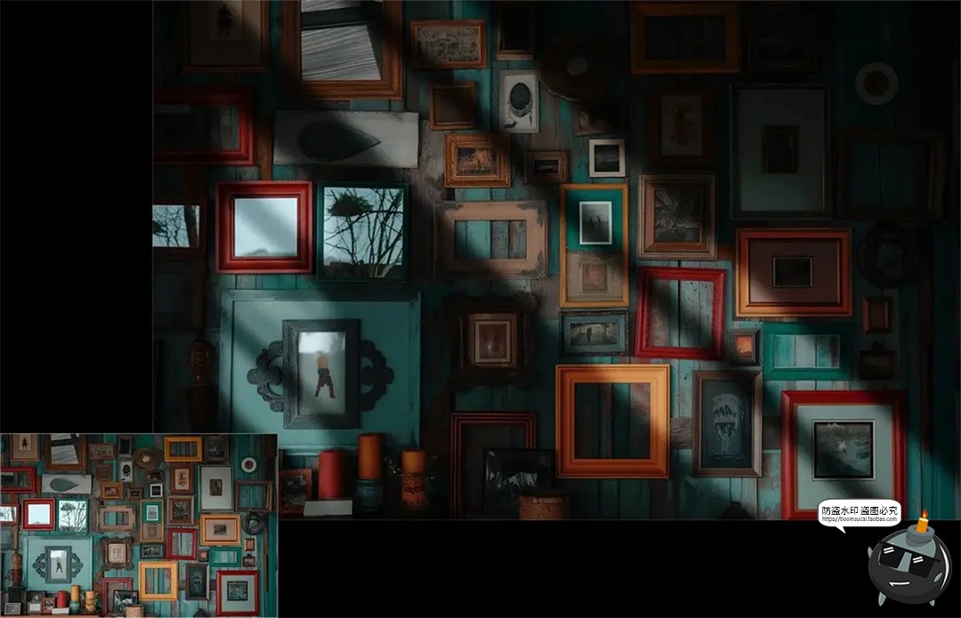 图片[5]-自然窗影光影阴影效果纹理背景叠加图片PNG免抠透明后期合成素材-设计猿