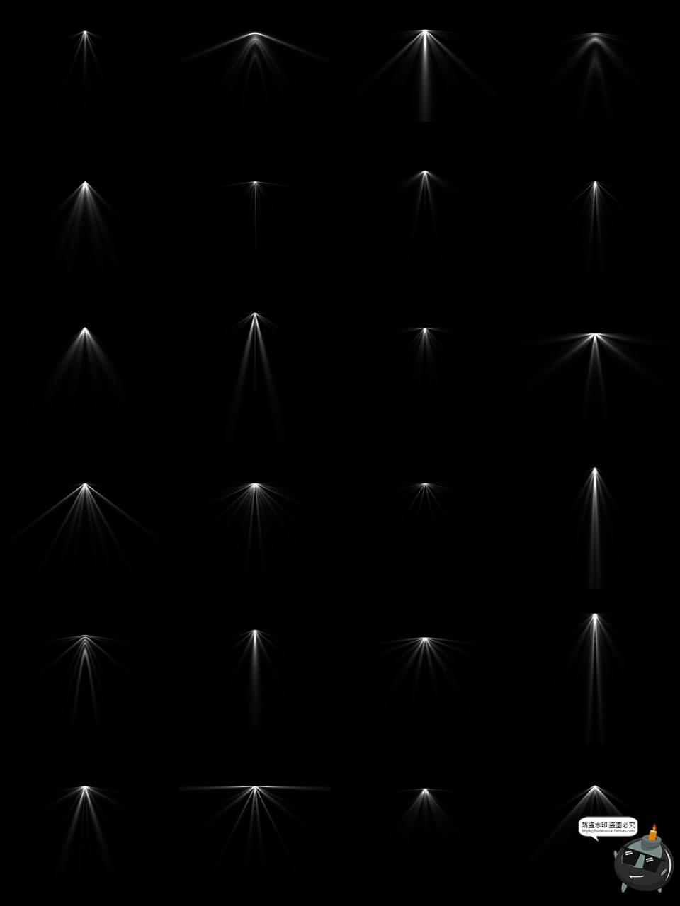 图片[3]-射灯光线光束效果舞台线性射线光效PNG免抠图片后期合成叠加素材-设计猿