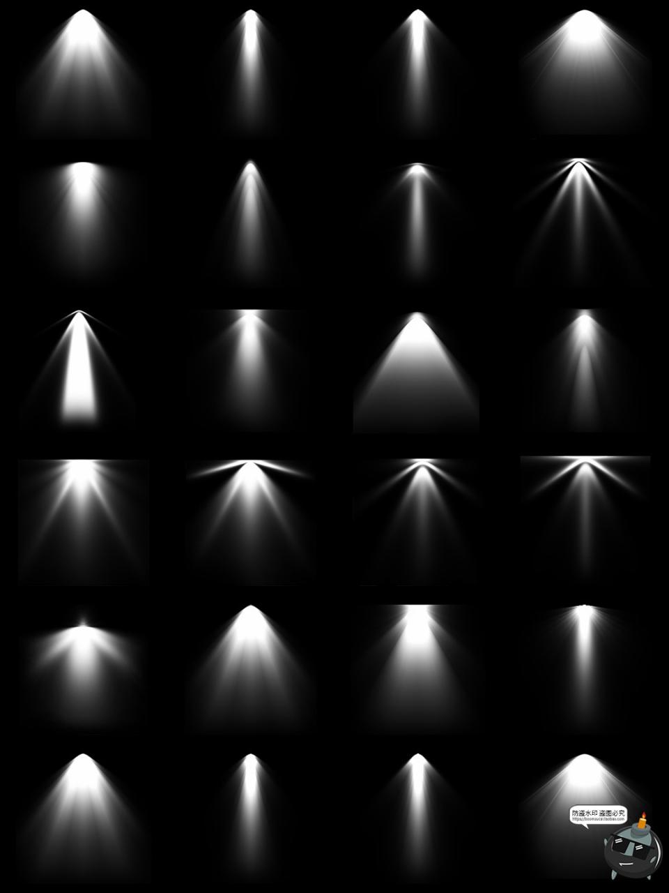 图片[10]-射灯光线光束效果舞台线性射线光效PNG免抠图片后期合成叠加素材-设计猿