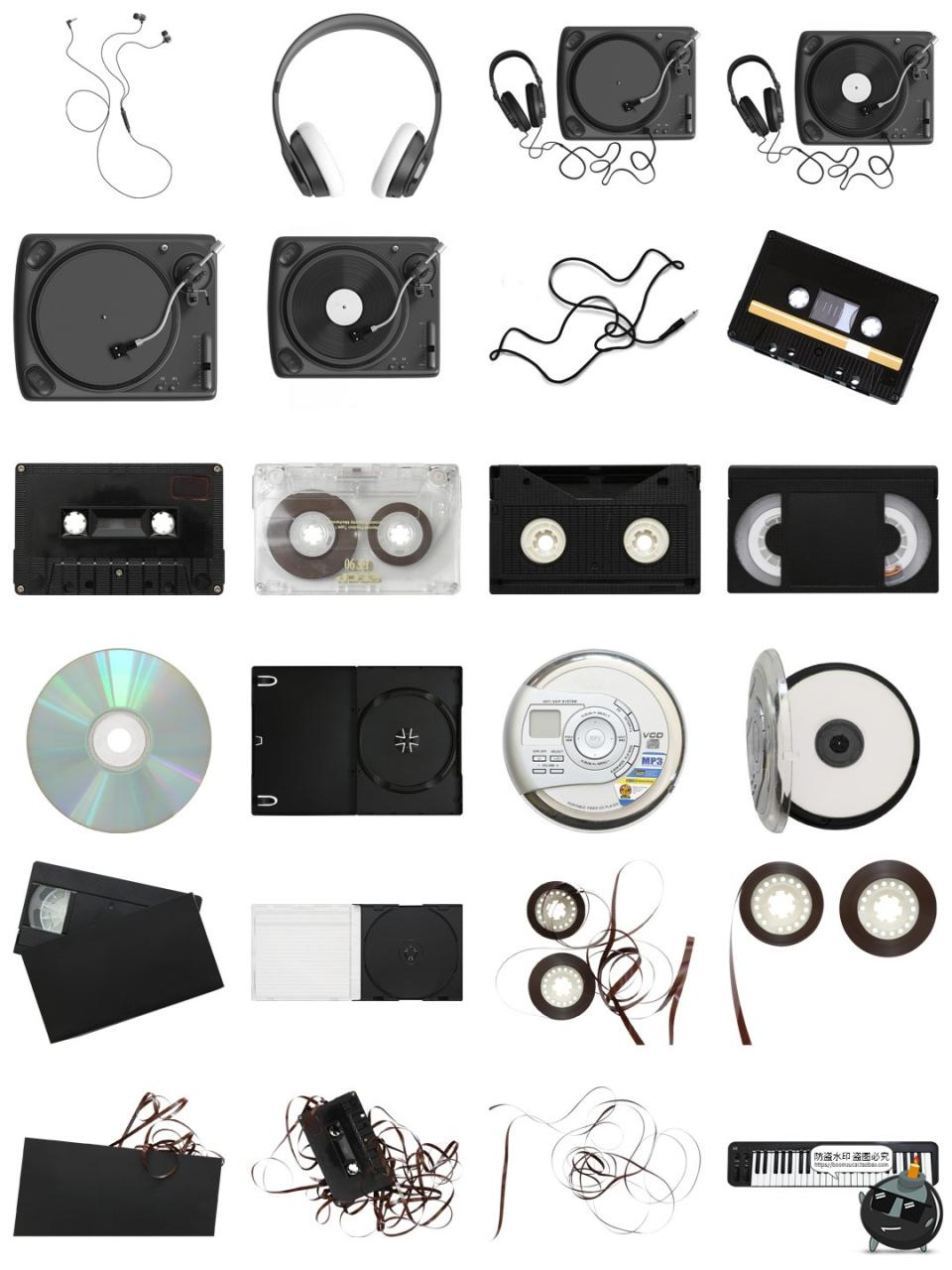 图片[7]-音乐萨克斯钢琴吉它小提琴留声机乐器笛子古筝PNG免抠透明素材图-设计猿