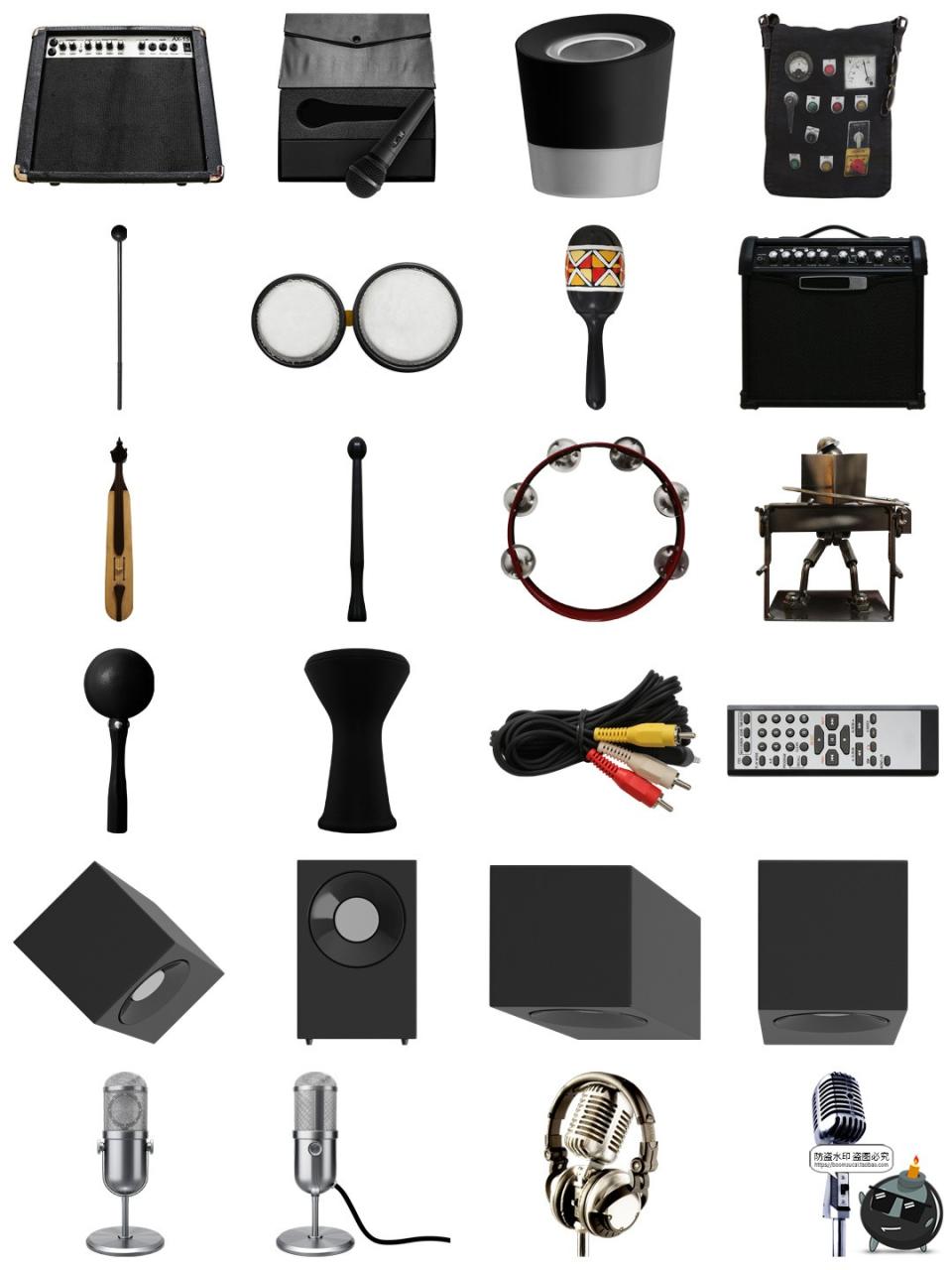 图片[9]-音乐萨克斯钢琴吉它小提琴留声机乐器笛子古筝PNG免抠透明素材图-设计猿