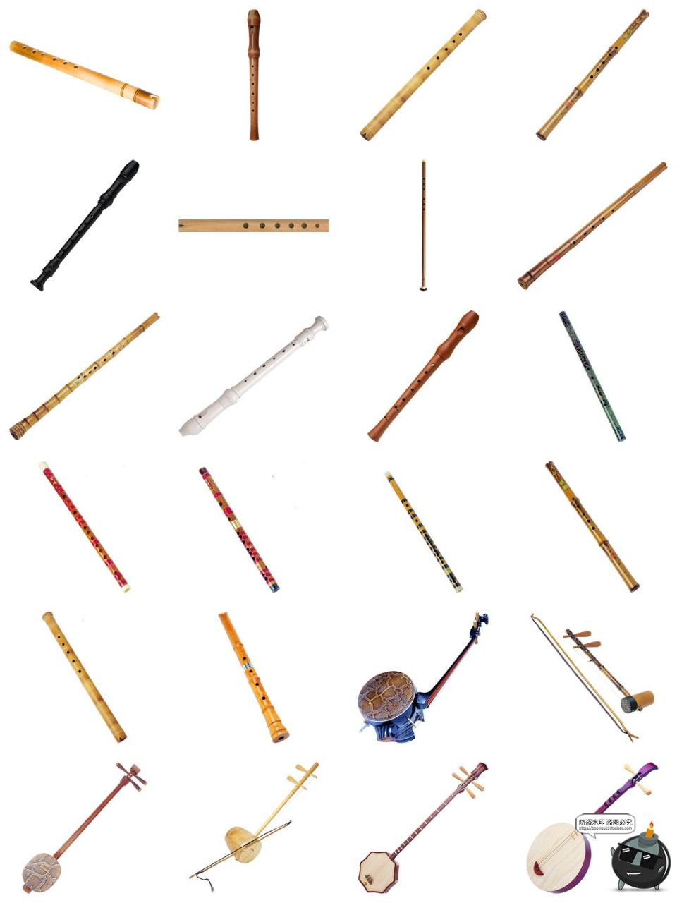 图片[13]-音乐萨克斯钢琴吉它小提琴留声机乐器笛子古筝PNG免抠透明素材图-设计猿