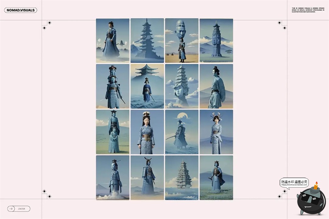 图片[3]-日本江户时期古代超现实主义日系人物风景插画配图JPG图片素材-设计猿