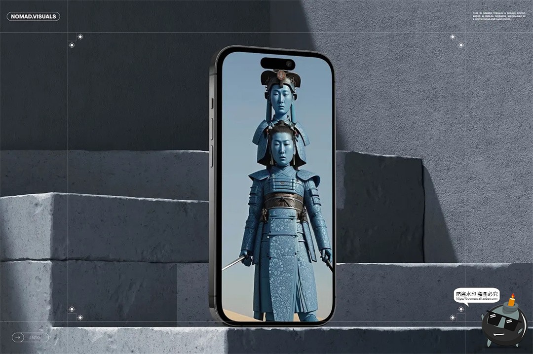 图片[6]-日本江户时期古代超现实主义日系人物风景插画配图JPG图片素材-设计猿