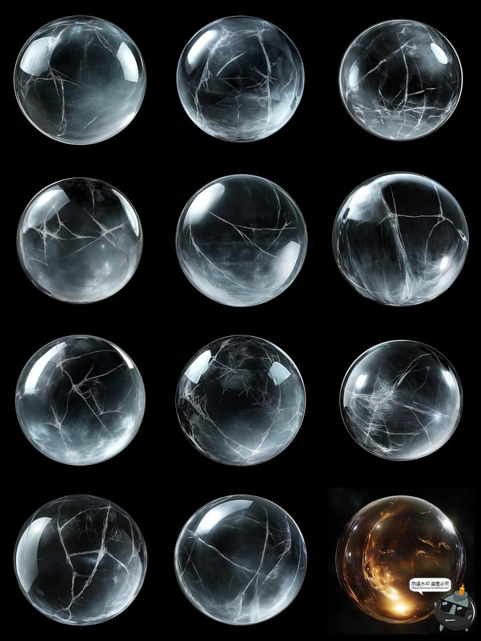 图片[4]-鱼眼镜头球形球体畸变拉伸扭曲晶体效果后期合成叠加JPG图片素材-设计猿