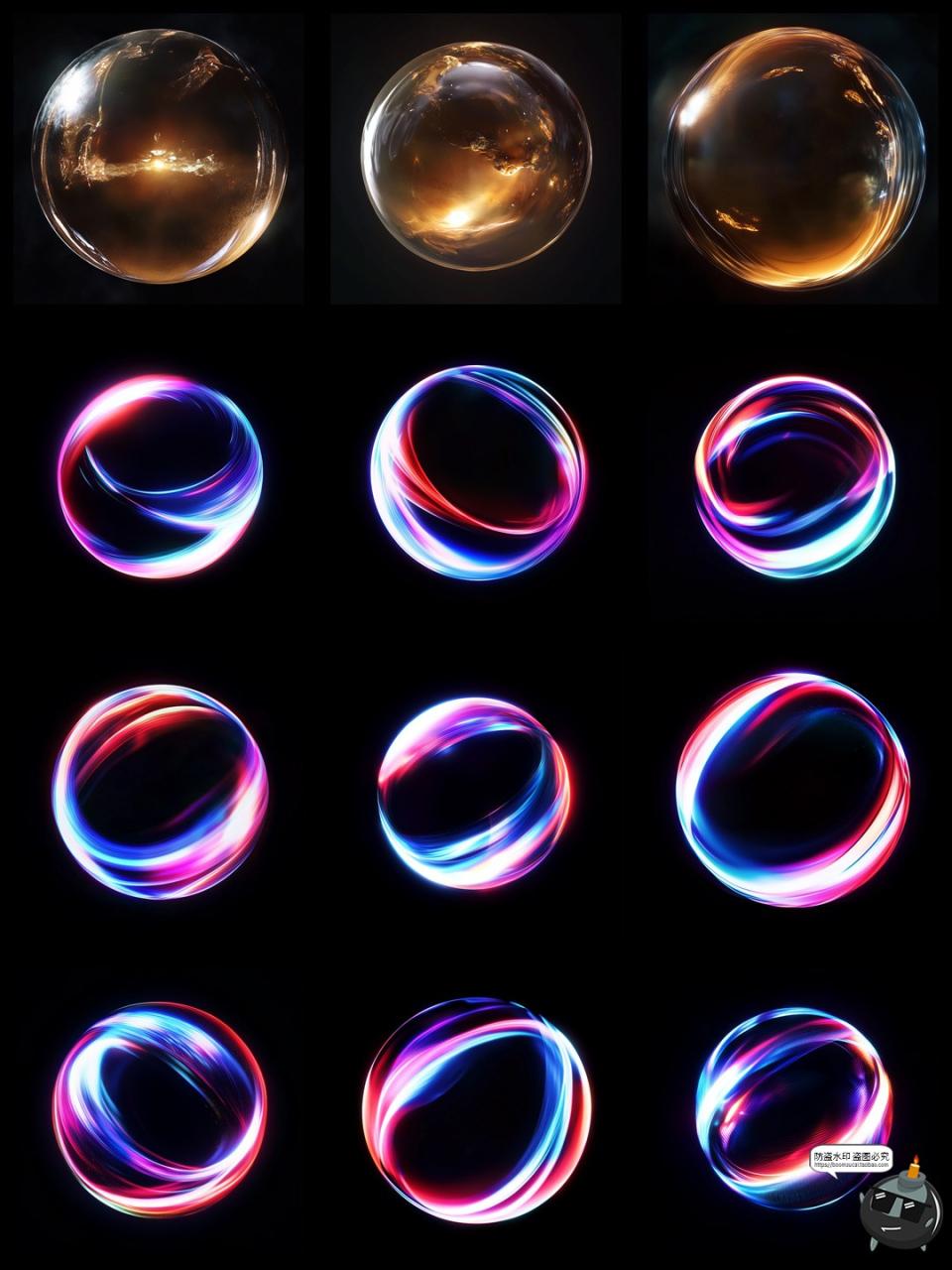 图片[7]-鱼眼镜头球形球体畸变拉伸扭曲晶体效果后期合成叠加JPG图片素材-设计猿