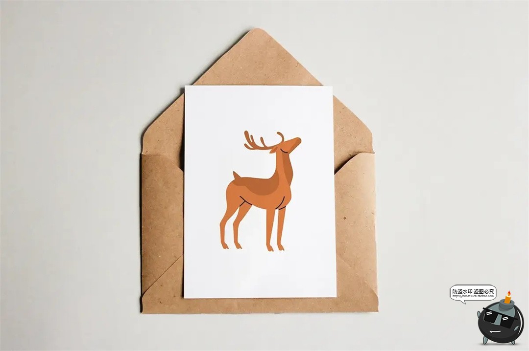 图片[8]-北欧扁平化圣诞节新年装饰复古手绘插图插画AI矢量PNG免抠素材图-设计猿