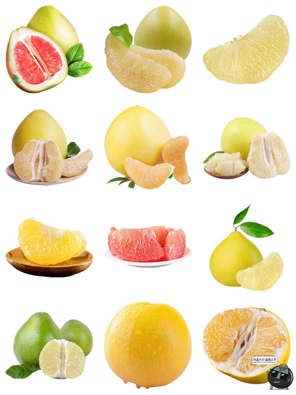 图片[4]-柚子葡萄柚素材 水果广告食材元素果汁果肉海报PNG免抠装饰图片-设计猿