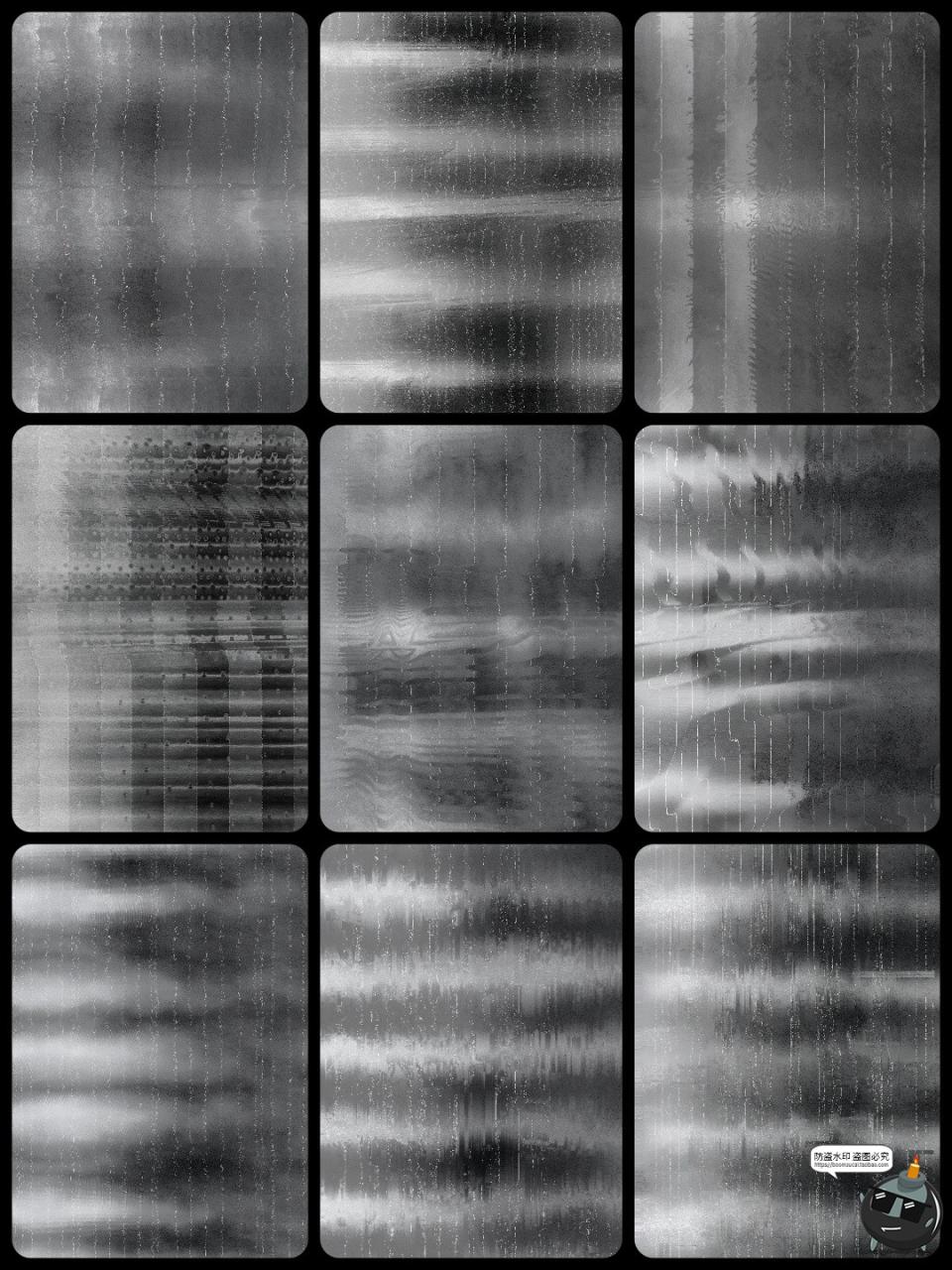 图片[4]-复古潮流损坏扭曲故障黑白纹扫描仪纹理艺术海报底纹JPG图片素材-设计猿