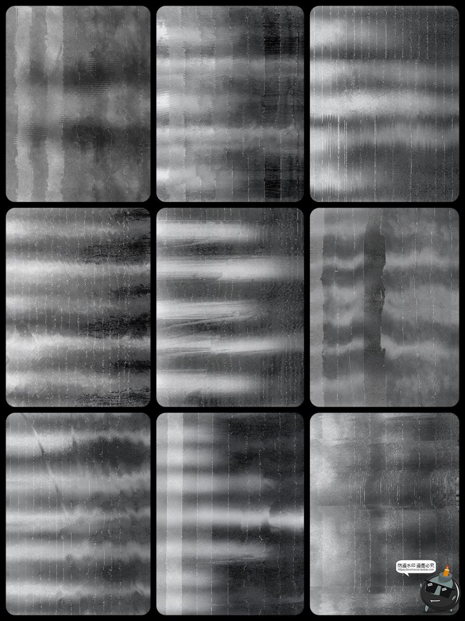 图片[5]-复古潮流损坏扭曲故障黑白纹扫描仪纹理艺术海报底纹JPG图片素材-设计猿