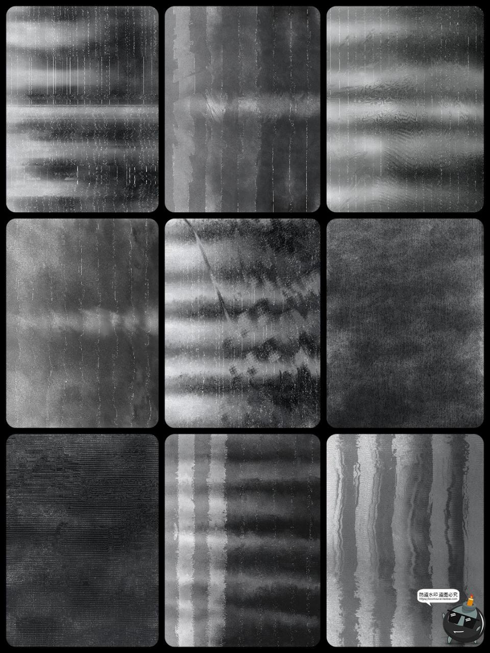 图片[11]-复古潮流损坏扭曲故障黑白纹扫描仪纹理艺术海报底纹JPG图片素材-设计猿