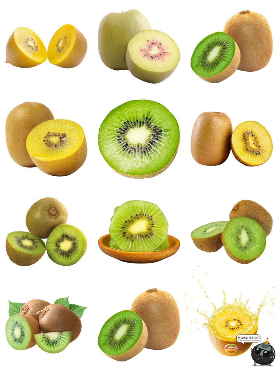 图片[2]-猕猴桃素材 水果切片新鲜食材海报广告平面装饰摄影图片PNG免扣图-设计猿