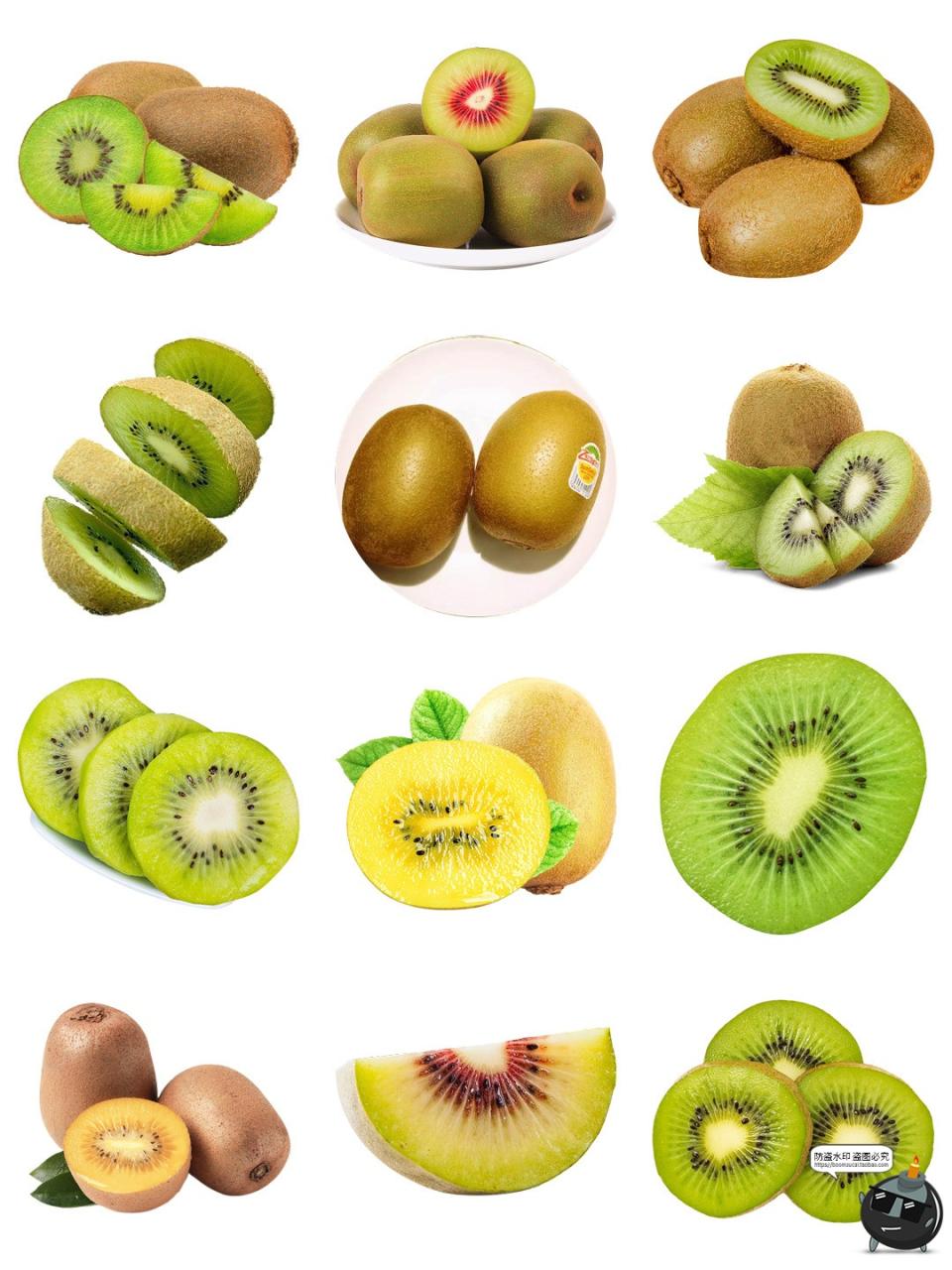 图片[5]-猕猴桃素材 水果切片新鲜食材海报广告平面装饰摄影图片PNG免扣图-设计猿