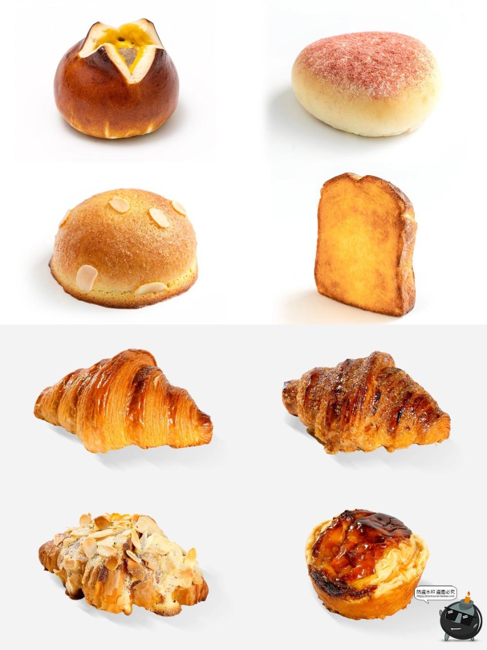 图片[2]-面包烘焙店铺下午茶肠仔包甜甜圈牛角包小吃白底商品JPG图片素材-设计猿