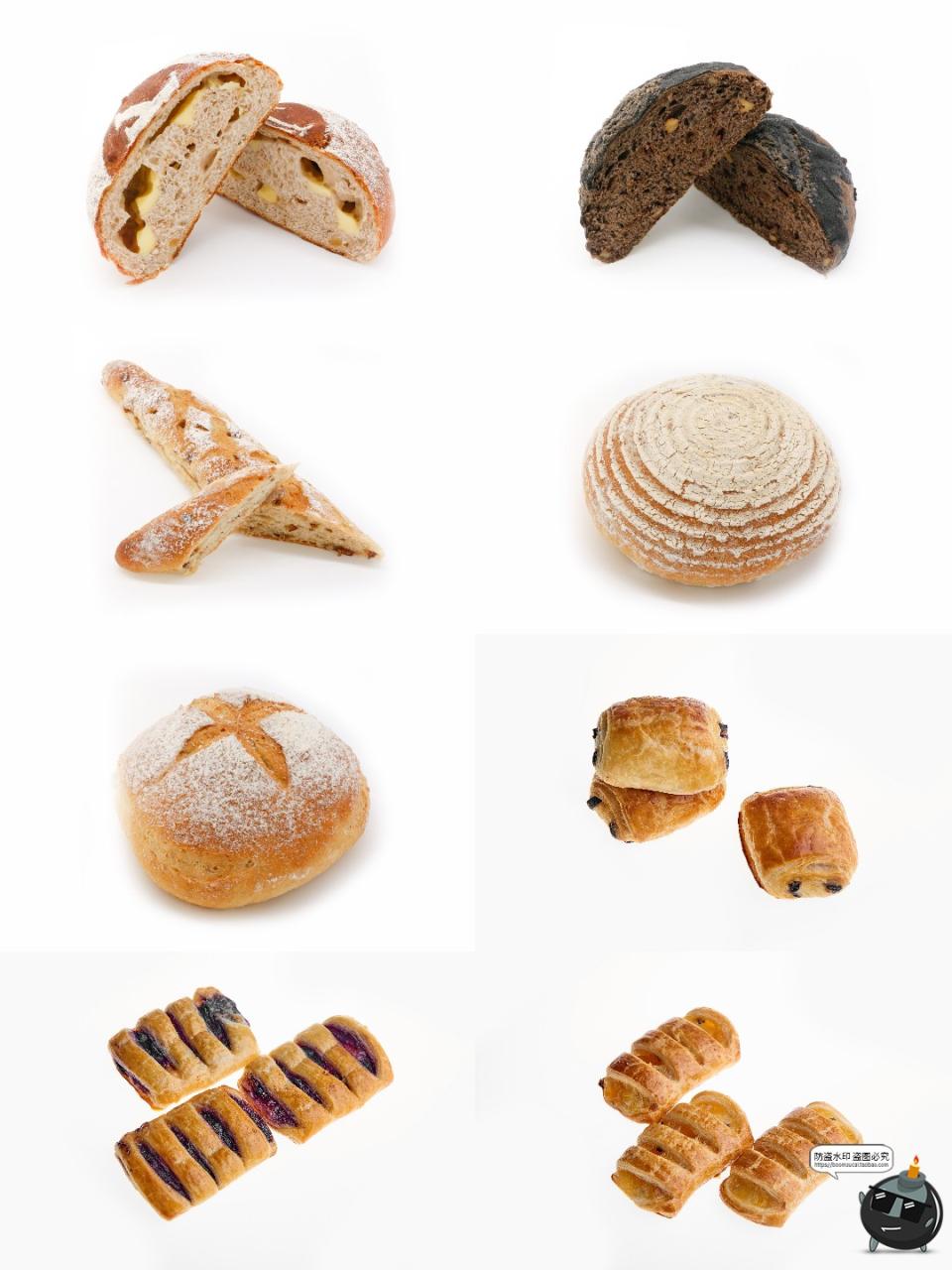 图片[7]-面包烘焙店铺下午茶肠仔包甜甜圈牛角包小吃白底商品JPG图片素材-设计猿