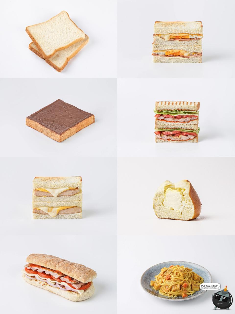 图片[9]-面包烘焙店铺下午茶肠仔包甜甜圈牛角包小吃白底商品JPG图片素材-设计猿