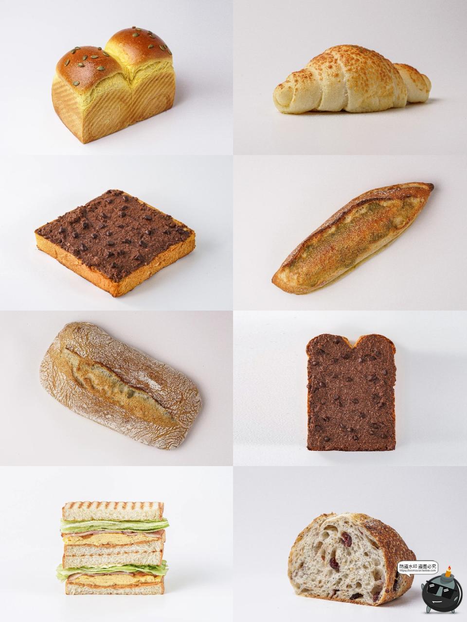 图片[14]-面包烘焙店铺下午茶肠仔包甜甜圈牛角包小吃白底商品JPG图片素材-设计猿