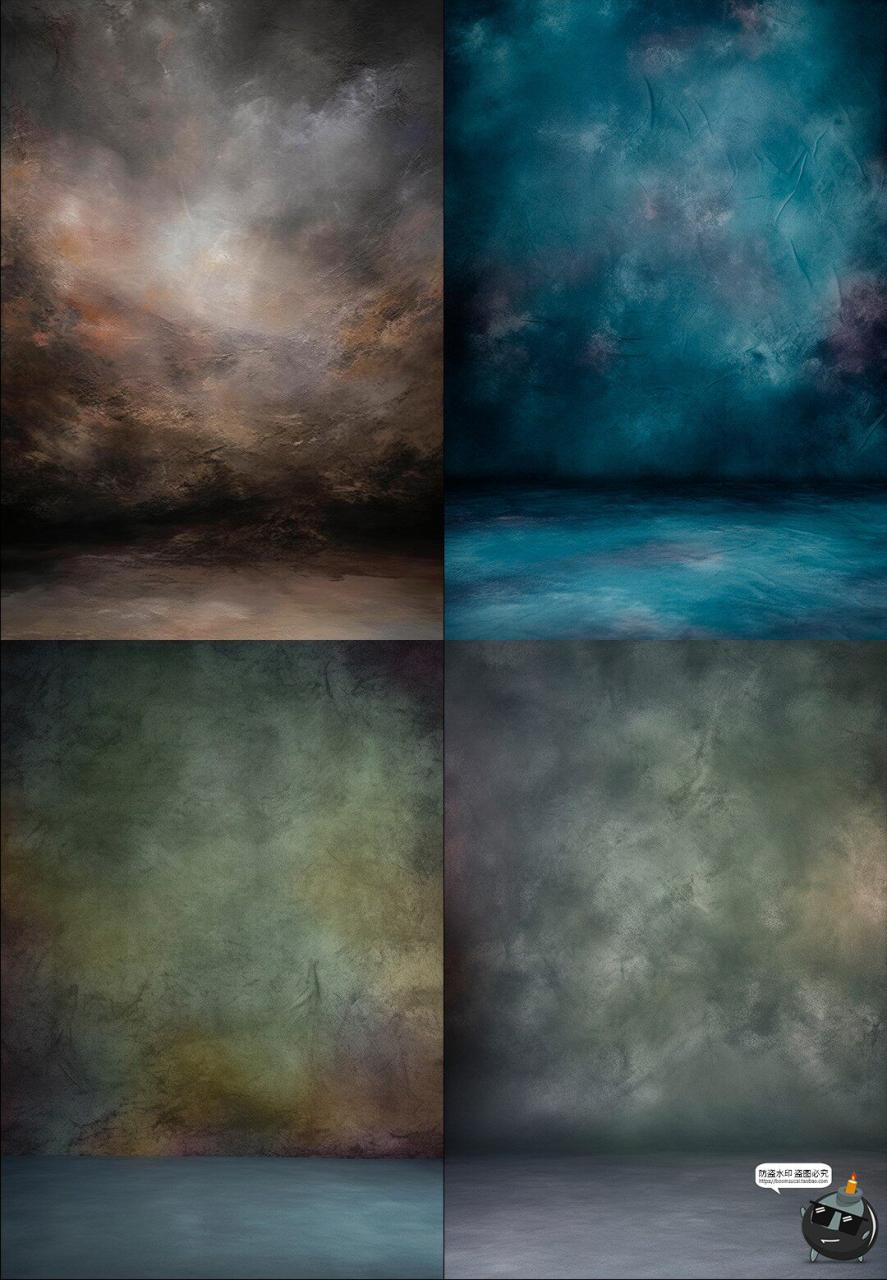 图片[6]-复古油画做旧肖像照背景纹理数字叠加照片后期合成效果JPG素材-设计猿