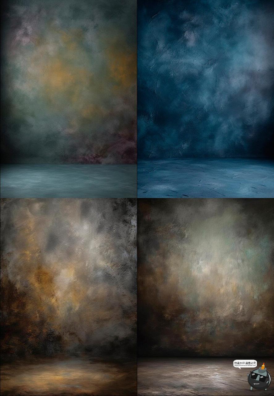 图片[7]-复古油画做旧肖像照背景纹理数字叠加照片后期合成效果JPG素材-设计猿