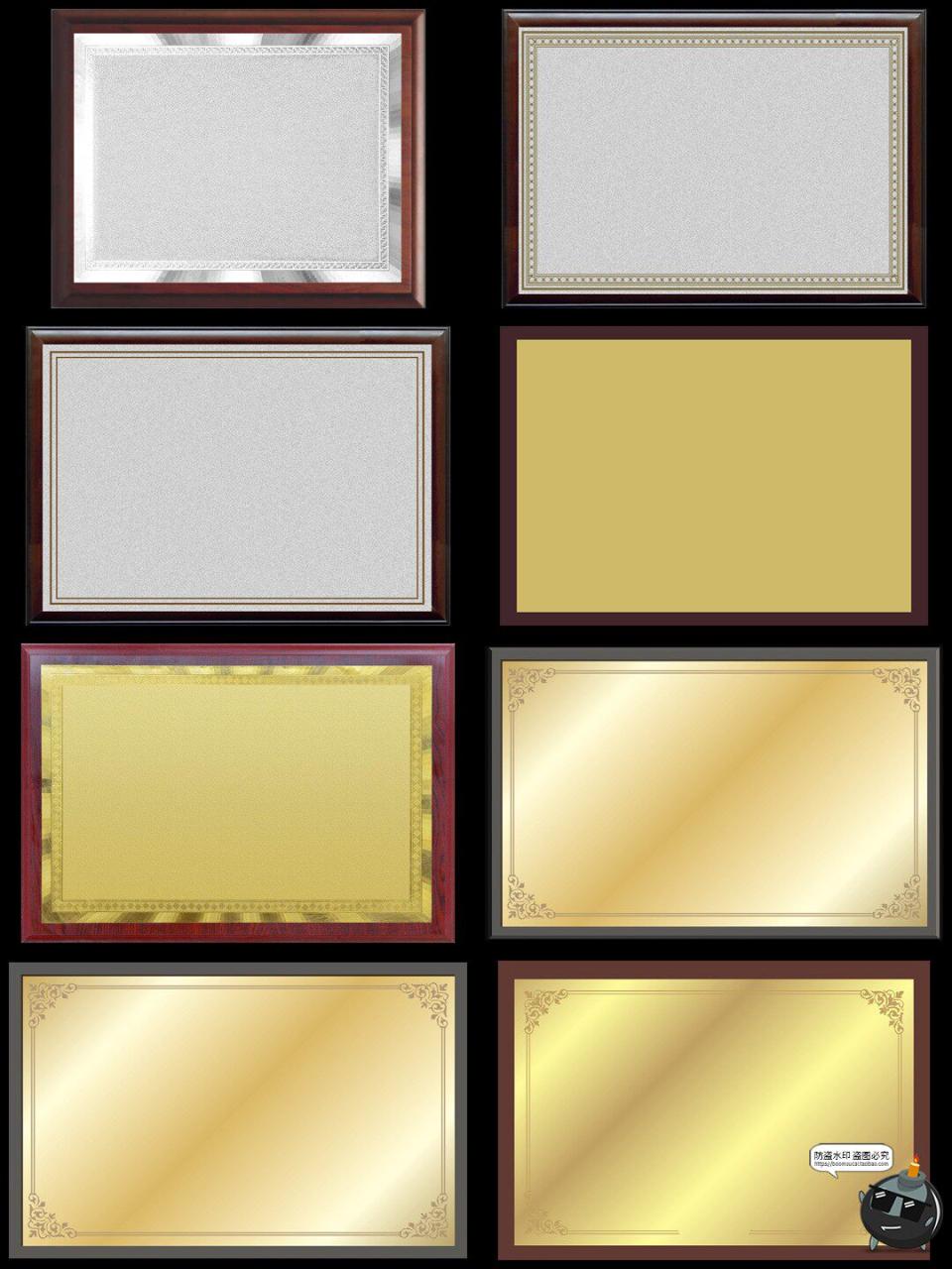 图片[4]-公司金铜牌奖牌荣誉证书颁奖牌匾背景底纹图片背景模板JPG素材图-设计猿