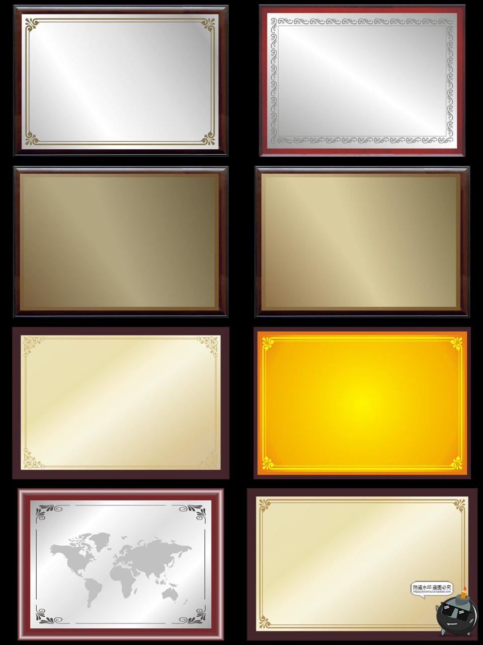 图片[5]-公司金铜牌奖牌荣誉证书颁奖牌匾背景底纹图片背景模板JPG素材图-设计猿