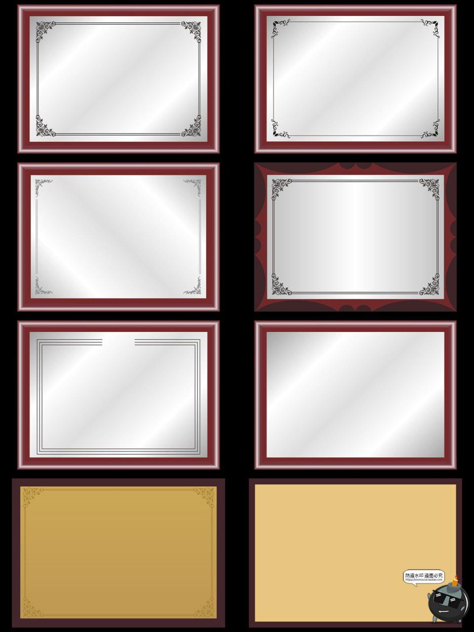 图片[7]-公司金铜牌奖牌荣誉证书颁奖牌匾背景底纹图片背景模板JPG素材图-设计猿