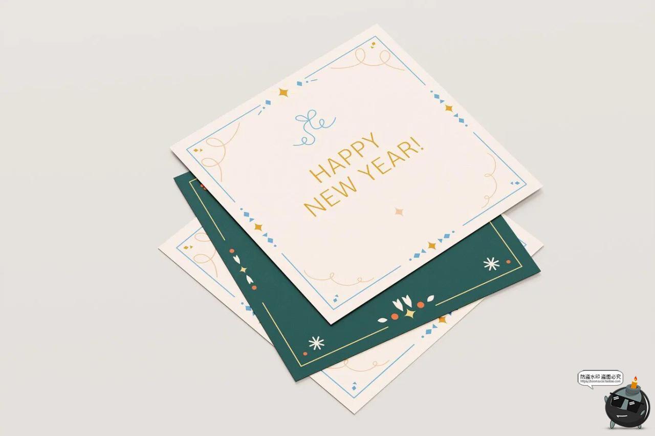 图片[10]-时尚扁平化圣诞节新年贺卡横幅海报手绘元素插图插画AI矢量素材-设计猿