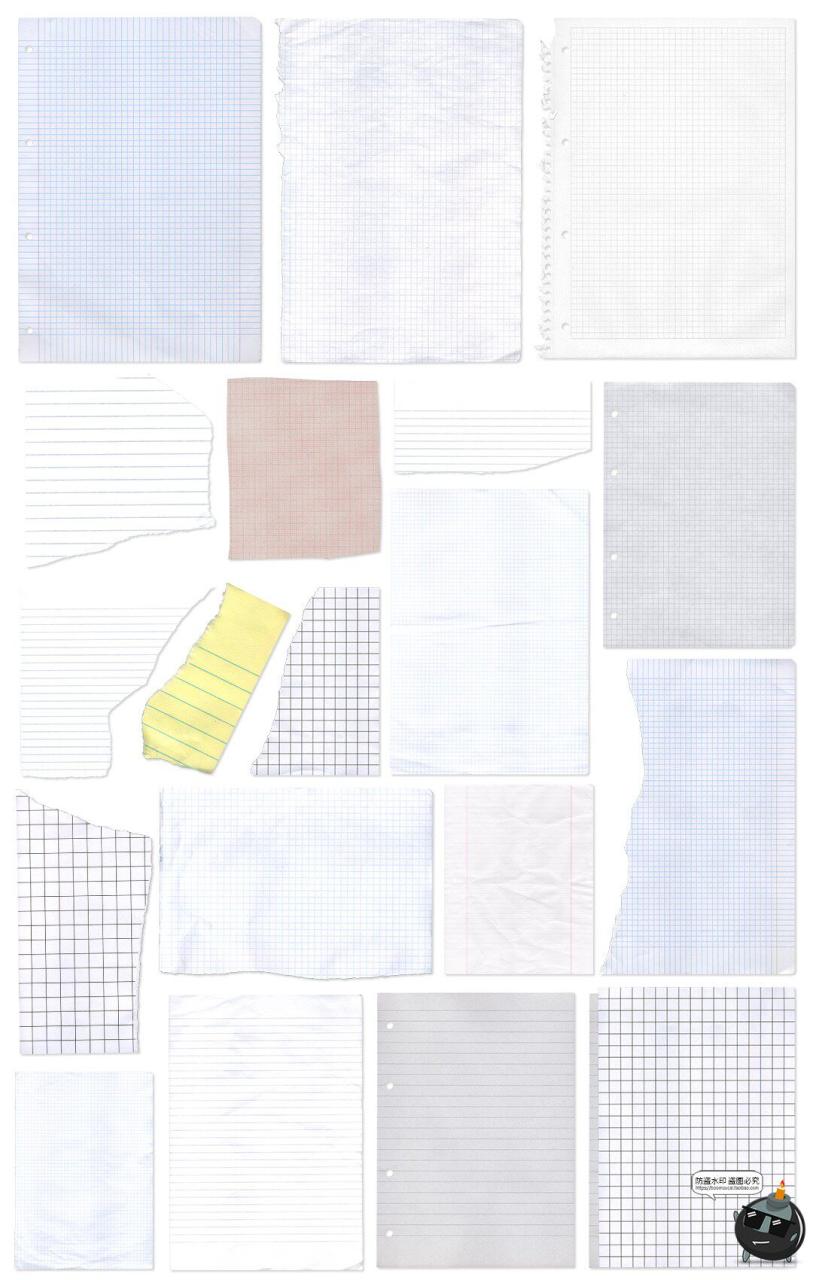 图片[3]-笔记本内页手账格子格纹纸张作业本琴谱JPG底纹图片纸张纹理素材-设计猿