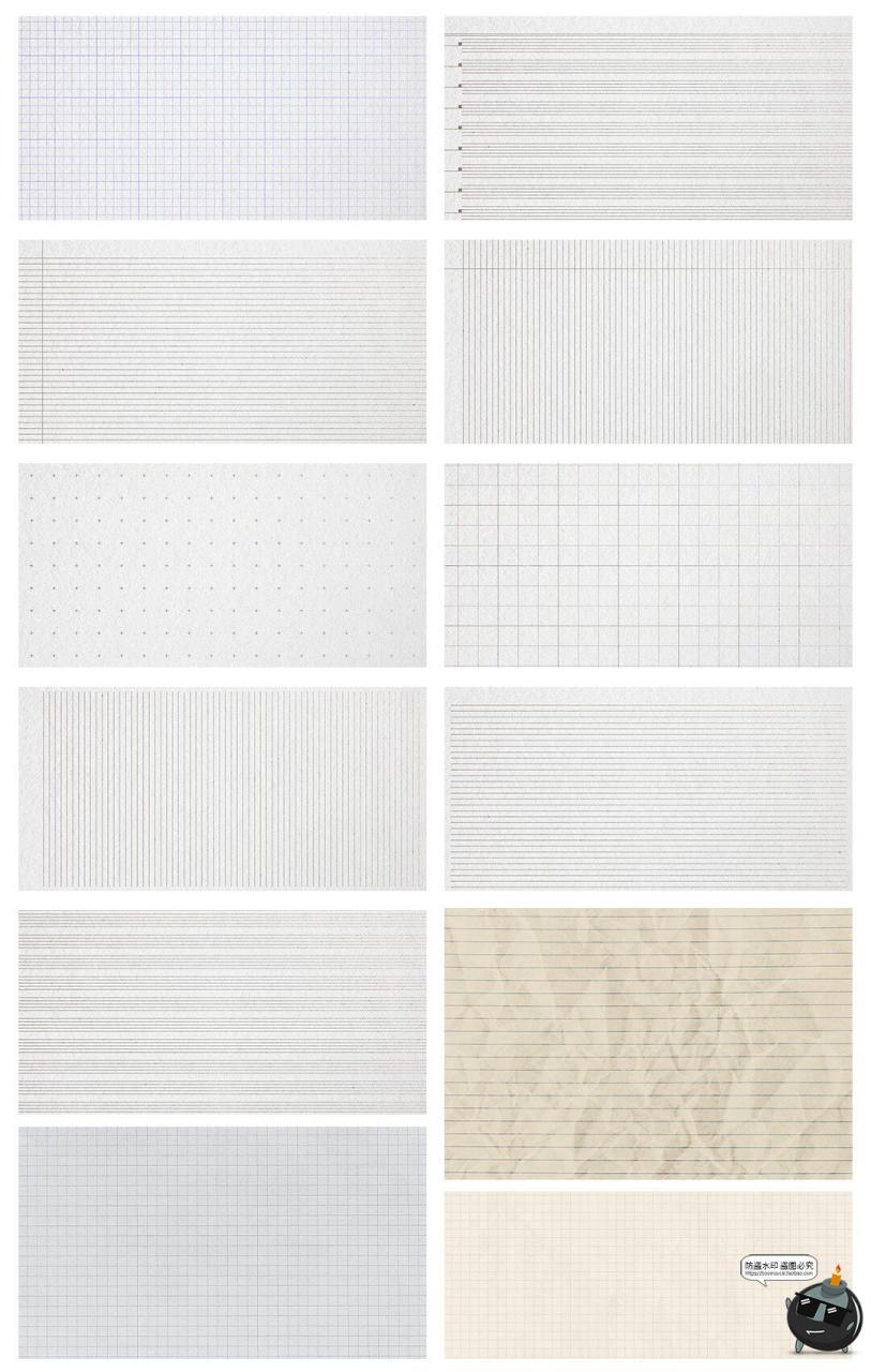 图片[6]-笔记本内页手账格子格纹纸张作业本琴谱JPG底纹图片纸张纹理素材-设计猿