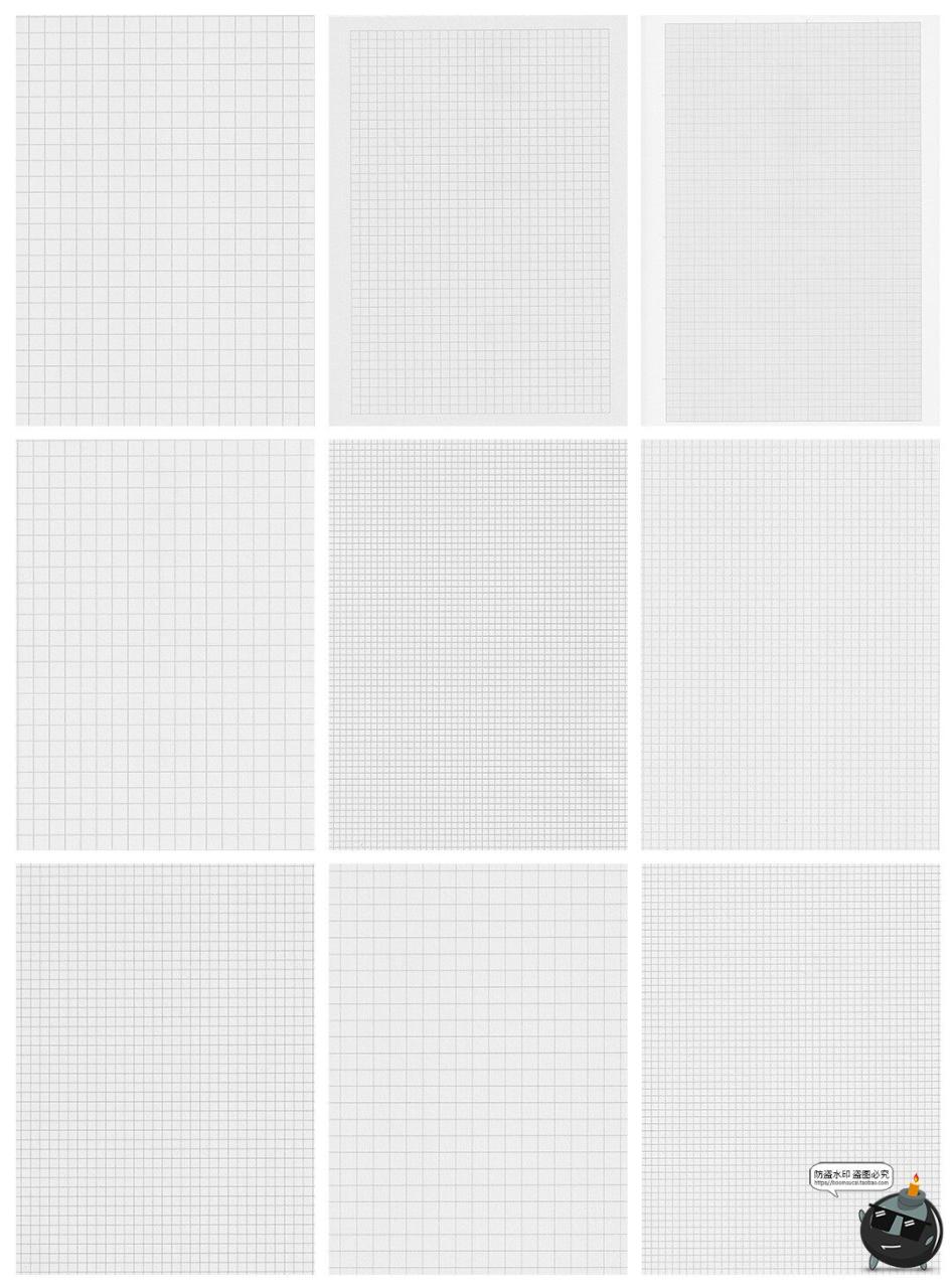图片[7]-笔记本内页手账格子格纹纸张作业本琴谱JPG底纹图片纸张纹理素材-设计猿