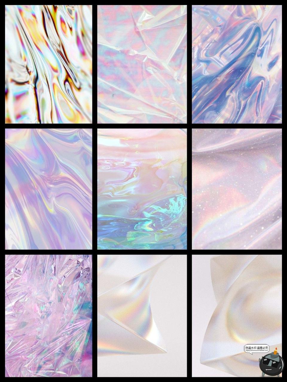 酸性镭射潮流蒸汽波Y2K抽象渐变流体背景纹理海报底纹JPG图片素材-设计猿