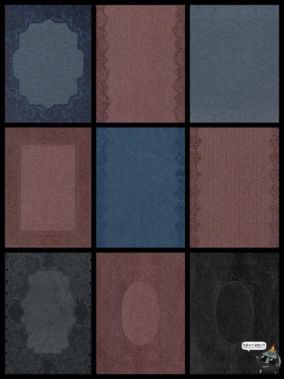 图片[5]-复古法式书页浪漫蕾丝花纹压花纸张肌理布料背景纹理JPG图片素材-设计猿