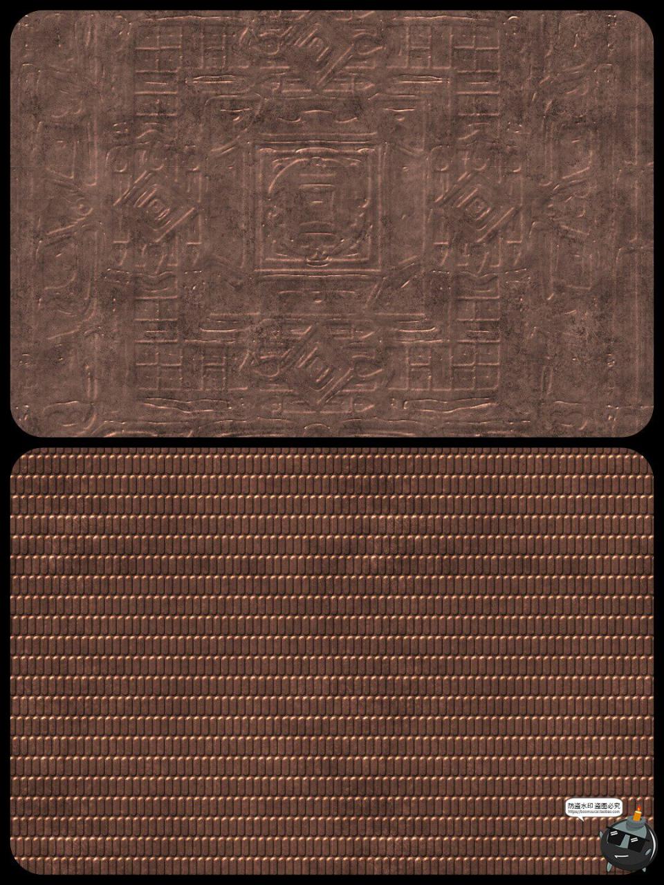 图片[4]-复古金属紫铜纹复古艺术无缝拼贴纹理底纹纸纹贴图JPG图片素材-设计猿