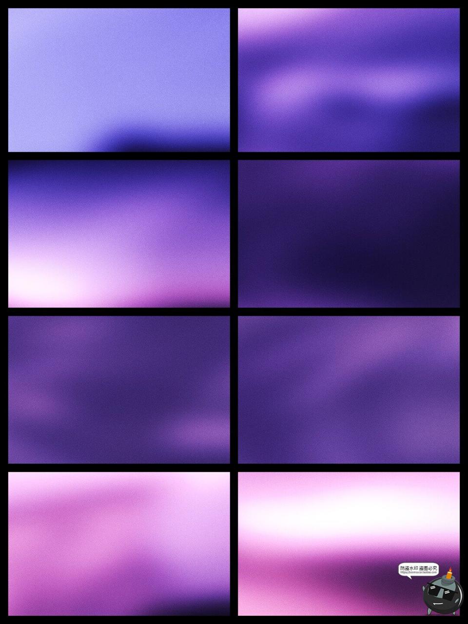 图片[1]-潮流梦幻紫色系优雅渐变朦胧海报背景底图纹理溶图JPG图片素材-设计猿