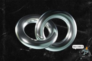 科幻金属镀铬立体3D未来主义抽象几何主视觉图形PNG免抠图片素材-设计猿