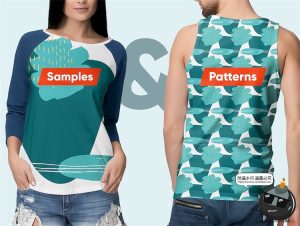 孟菲斯风格抽象图形包装印花底纹撞色无缝拼接背景图案AI矢量素材-设计猿