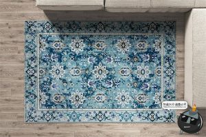 地毯图案织物质感脚垫毛毯展示效果贴图mockup样机PSD模板PS素材-设计猿