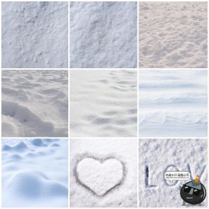 冬天冬季积雪冰雪路面地面雪地白皑皑纹理背景JPG高清图片素材-设计猿