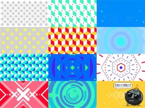 卡通儿童卡爱简约时尚绚丽元素背景底纹纹理JPG图片PSD模板PS素材-设计猿