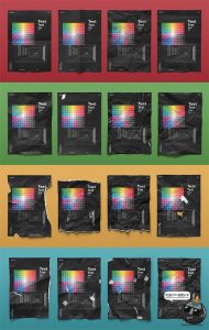 潮流复古破损撕裂褶皱纸张纹效果海报传单贴图样机PSD模板PS素材-设计猿