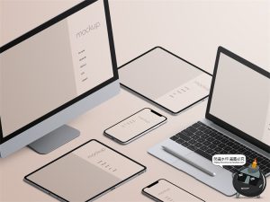 电脑手机设备UI网页APP展示演示样机效果智能贴图PSD模板PS素材-设计猿