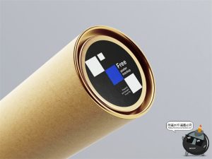 简约卷曲圆筒装海报纸管智能贴图演示背景场景样机PSD模板PS素材-设计猿