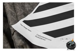 墙壁褶皱传单广告海报水里水中面漂浮纸张效果样机PSD模板PS素材-设计猿